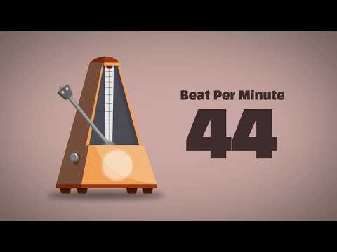 44 BPM Metronome [1Hour]