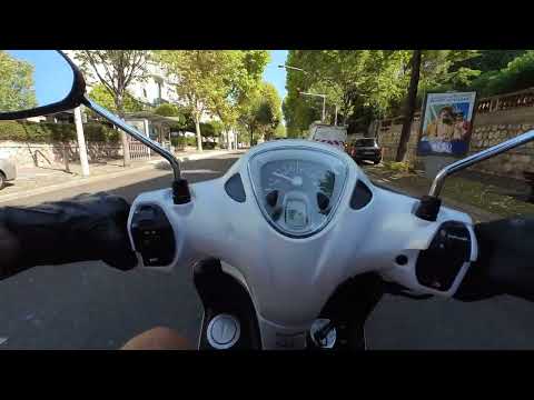 Essai Scooter Yamaha 125 D'elight Nice Gairaut Cimiez 4K 2160P French Riviera Insta360 Go2