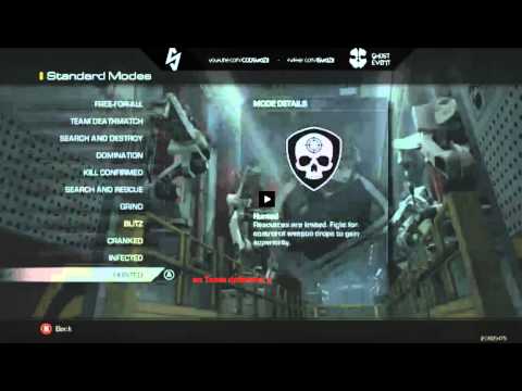 Call Of Duty Ghost Game Mode list... No team defender :/