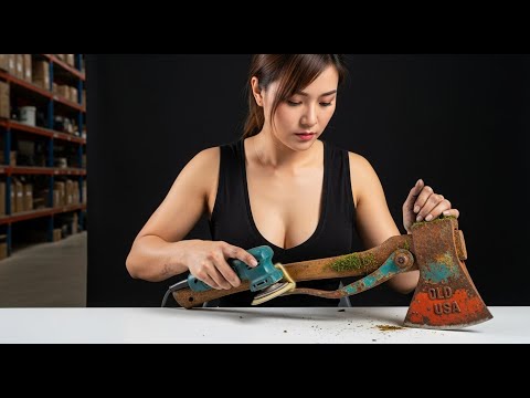 Rusted 1940’s WW2 Trench Knife – What Are These Markings? - Watch Her Restore and Decode
