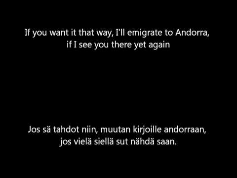 Jippu & Samuli Edelmann - Jos sä tahdot niin [English & Finnish lyrics]
