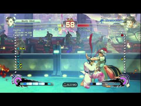 medita [Chun-Li] vs. tetsu-_-makoto [Makoto] | SSF4 AE