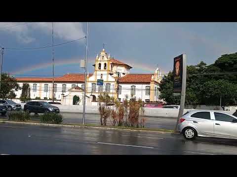 Arco-iris sobre Museu de Arte Sacra no Aniversário de São Paulo 