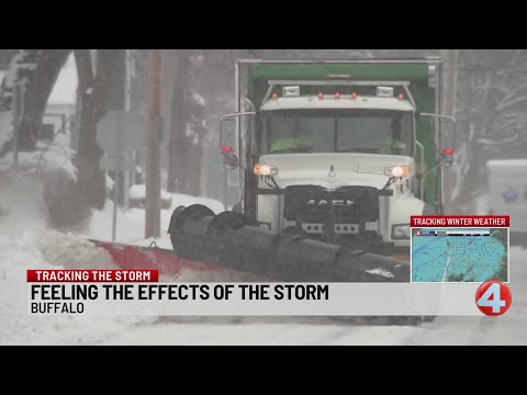 Tracking the winter storm in downtown Buffalo