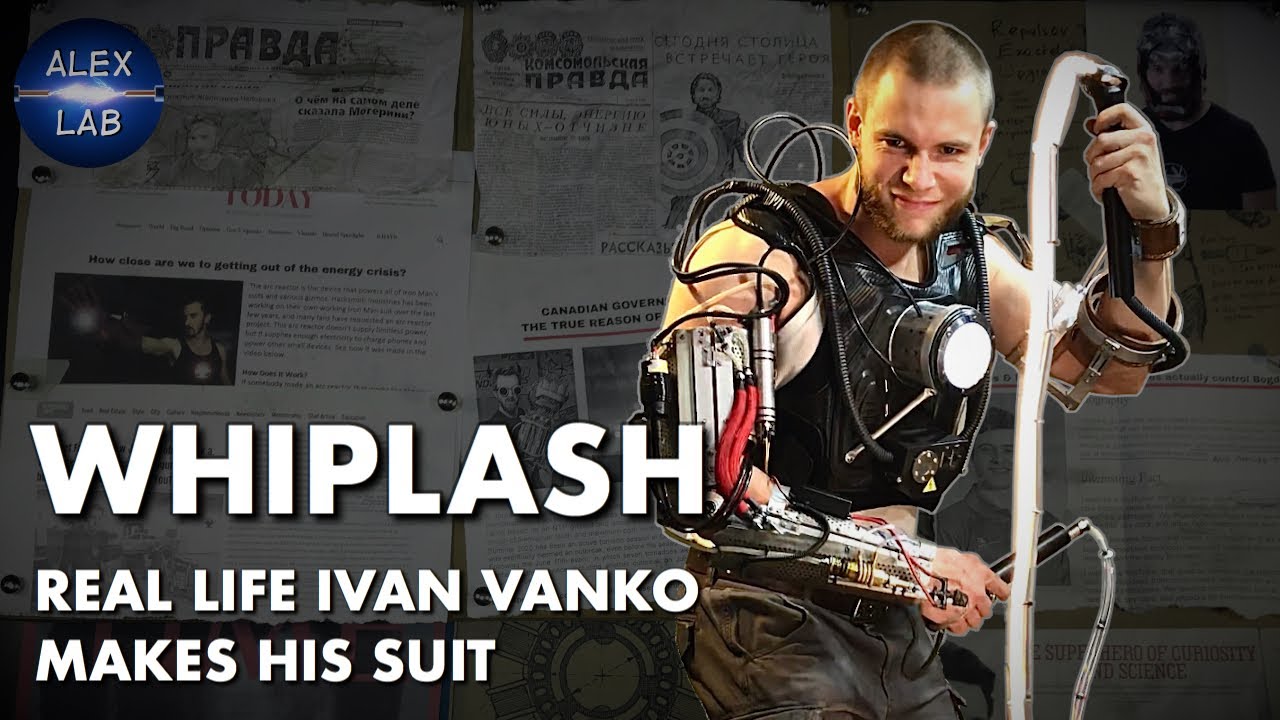 Real life Ivan Vanko builds Whiplash suit (High voltage plasma whips)
