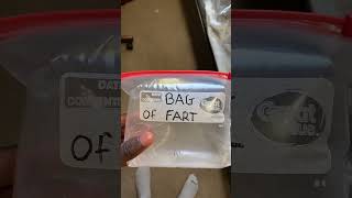 Smelling A Bag Of Fart