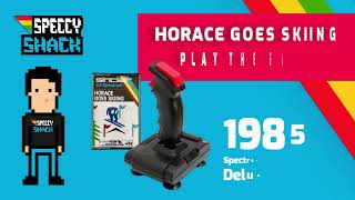 Horace Goes Skiing (ZX Spectrum) with Spectravideo QuickShot II Deluxe Joystick 1985 Gaming