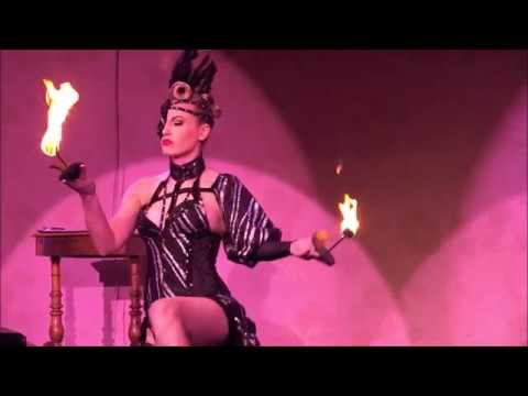 Lady Roberta Kent- Bohemian burlesque festival- act: Berlino - fire burlesque