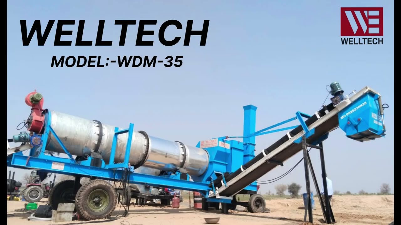 WELLTECH MOBILE ASPHALT DRUMMIXPLANT  DM-35