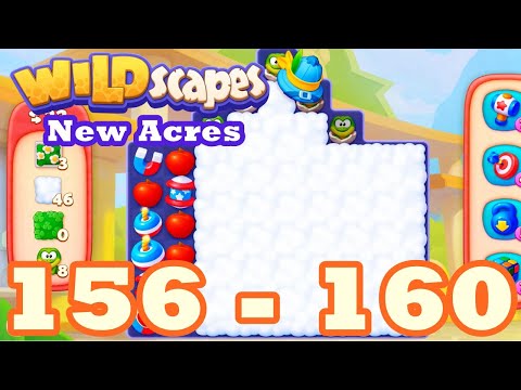 Wildscapes: New Acres Level 156 - 160 HD Gameplay | 3 match puzzle | android | 157 | 158 | 159 | IOS