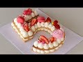 Number Cake | Alphabet Cake | How to Make Cream Tart Number Cake | Alphabet Cake | How to Make Cream Tart