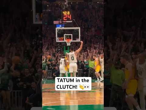 CLUTCH 3 by Jayson Tatum in the final minute of Overtime! #Shorts