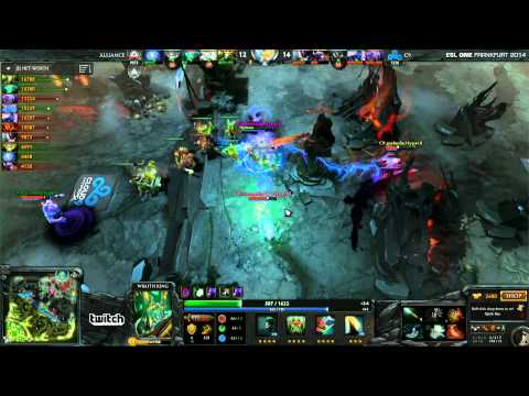 ESL 1 LAN Cloud9 vs Alliance Game 2 Rosh and T3 Fight