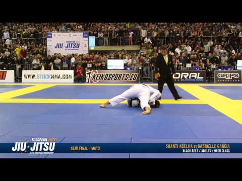 European Open 2015 Black Belt Female Open Class SEMI FINALS: Shanti Abelha vs. Gabrielle Garcia