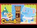 🐭🐱Hickory Dickory Dock🐶🐘 | mother goose | Nursery Rhymes | Kids song | Kids animation | #Cheetahboo