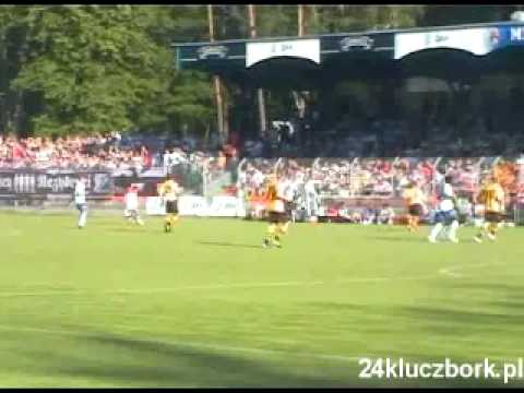 Radość kibiców i zawodników, oprawa, skróty meczu MKS Kluczbork-GKS Katowice 05.06.2010r. (3:0)