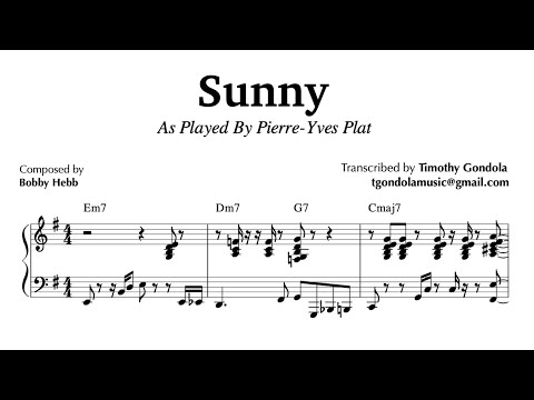 Sunny| Pierre-Yves Plat (Piano Transcription)