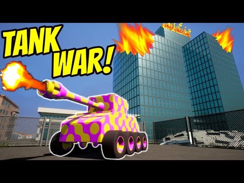WE DESTROYED LEGO CITY DURING A BRICK RIGS TANK BATTLE! | Brick Rigs Gameplay