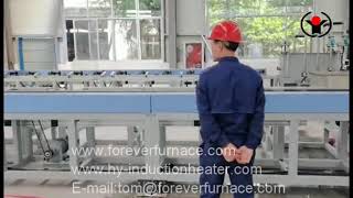 steel bar induction hardening and tempering furnace youtube video