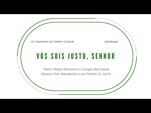 Vois Sois Justo Senhor - Frei Wandersson