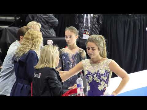 2019-10-18 Anna Shcherbakova talks to her coaches