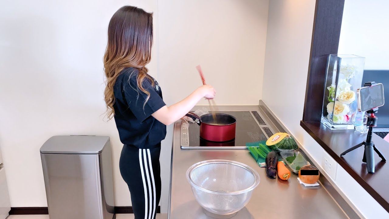 【宅丸亀製麺】天ざるうどんを自作してクールダウンするアラサー独身女｜Japanese "Tempura Udon" ｜vlog