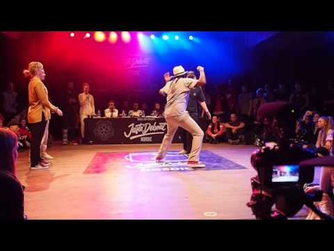 Malvina&Vanilla vs FunkyMoe&Changman semifinal Juste Debout Nordic 2016