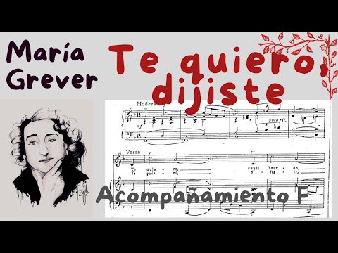 Te quiero, dijiste (acompañamiento)- María Grever