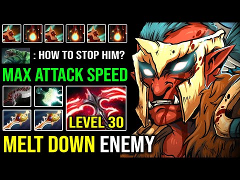 WTF Melt Through Everything LVL 2 Desolator + Double Rapier Troll Warlord with Max Attack Speed DotA
