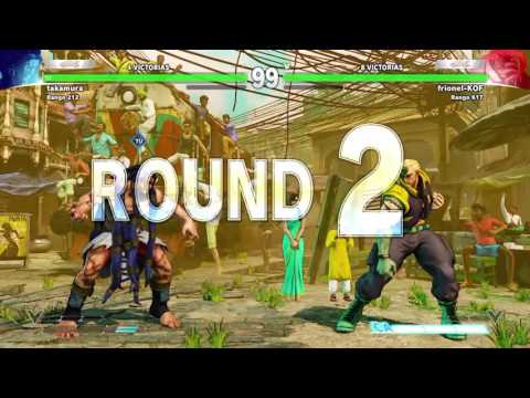 STREET FIGHTER V Necalli (takamura) vs  Nash (frionel-KOF) match 38