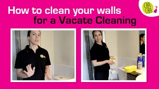How to Clean your walls for vacate cleaning