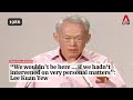 Lee Kuan Yew On Interfering In The Private Lives Of Singaporeans From The Archives