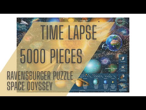 5000 Piece Jigsaw Puzzle Time Lapse | Ravensburger Puzzle "Space Odyssey"