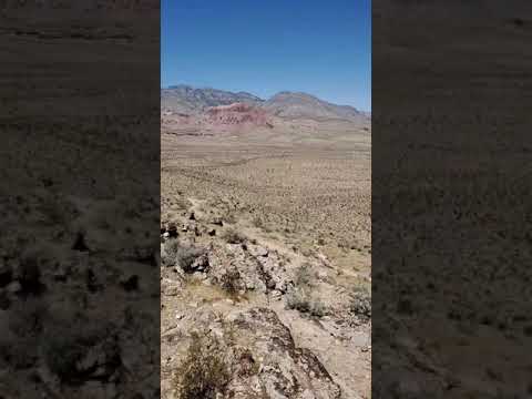 Another view from same hike, shows parts of Vegas in distance as well as the camp itself closer in.