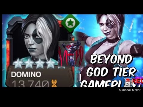 Max out 5 star domino rank up and act 6 varient gameplay marvel Contest Of Champion