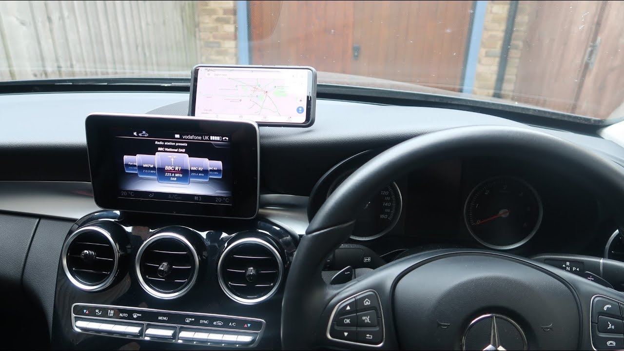 How to install a magnetic, wireless charger phone mount in a Mercedes W205 2017 C220d