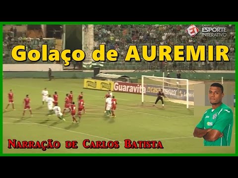 Gol de Auremir - Guarani 1 x 0 Mogi Mirim - Narração de Carlos Batista. 12/09/2016