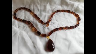 Náhrdelník z myanmarského jantaru PB-38