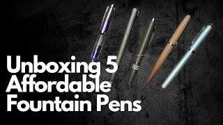 Atlas Stationers 5 Pen Unboxing