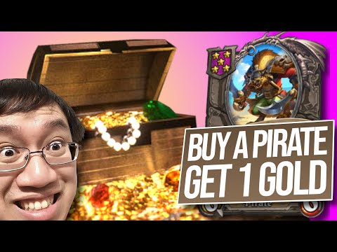 INSANE Money Printing w/ Pirates! | Hearthstone Battlegrounds