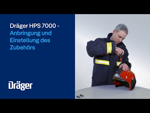 Feuerwehrhelm Dräger HPS 7000: Anbringung und Einstellung des Zubehörs