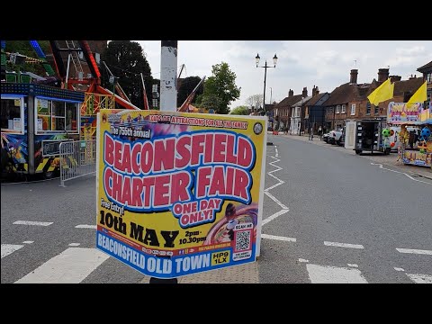 755th Beaconsfield Annual Charter Fair 10th May 2024 Walkthrough Pt.1 #funfair #fairground #fyp