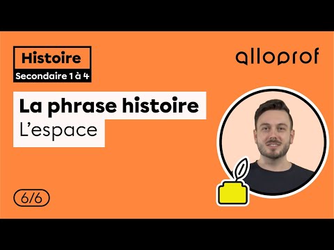 A frase histórica: l'espace | História | Alloprof