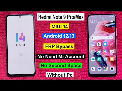 Redmi Note 9 Pro/Max FRP Bypass Android 13 MIUI 14 |Gmail/Google Account Unlock Redmi Note 9 Pro/Max