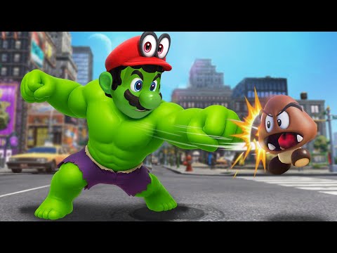 Playing as HULK in Super Mario! (Mario Odyssey Mods!)
