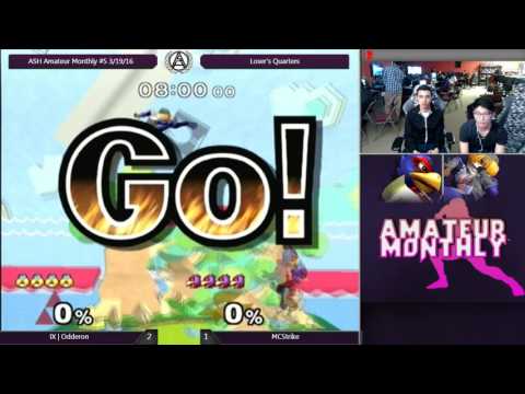 IX | Odderon (Sheik) vs MCStrike (Falco) - ASH Amateur Monthly #5 Melee Loser's Quarters