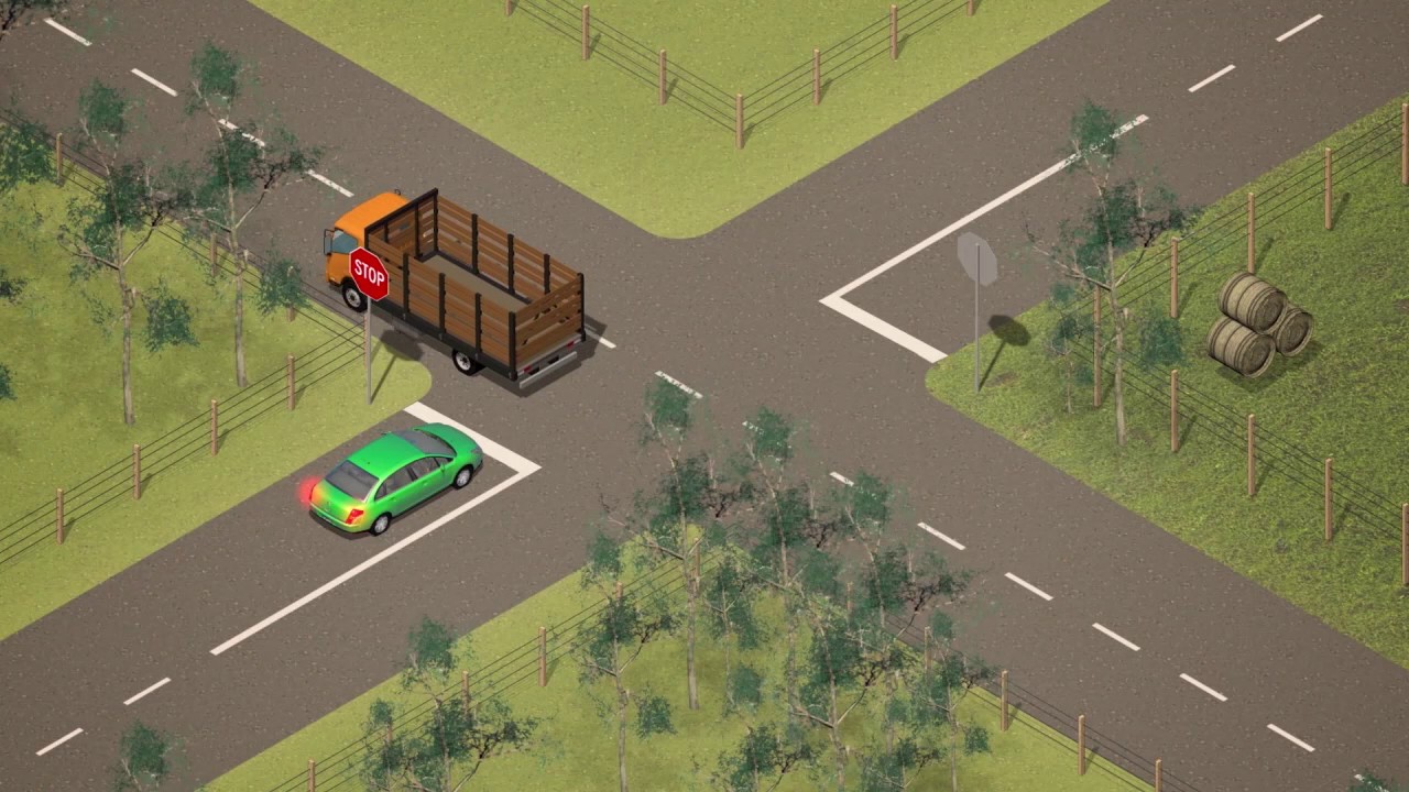 Giving way at intersections