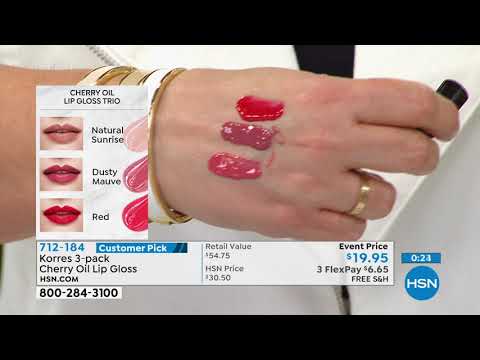 Korres 3pack Cherry Oil Lip Gloss