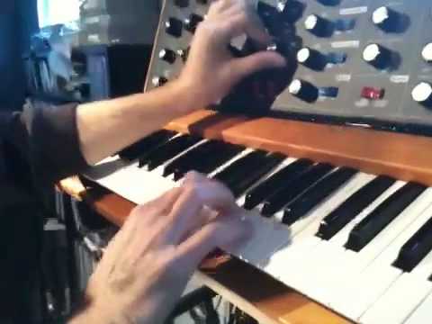 Jordan and his old school Moog