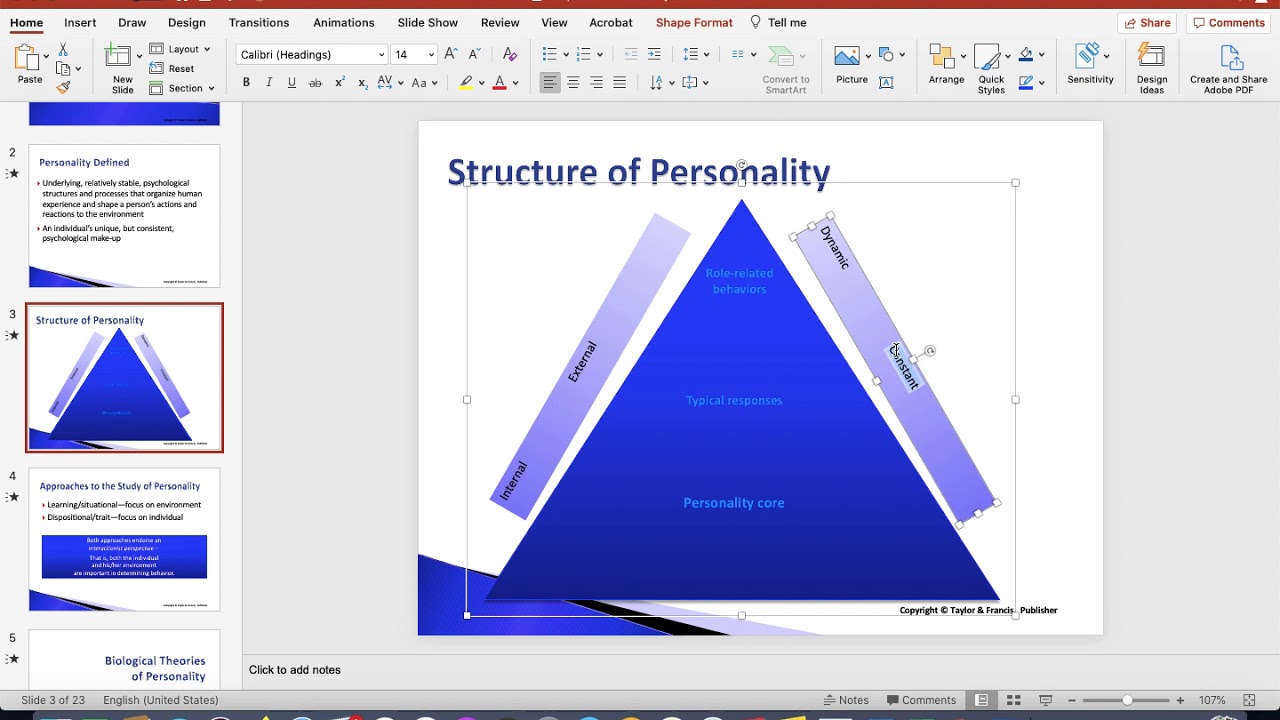 Chapter 7 - Personality and Exercise